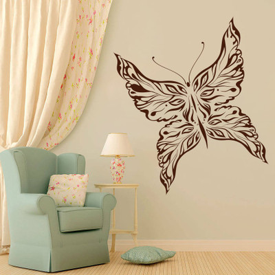 Creatick Studio 48.26 cm Butterfly Wall Decal Self Adhesive Sticker(Pack of 1)