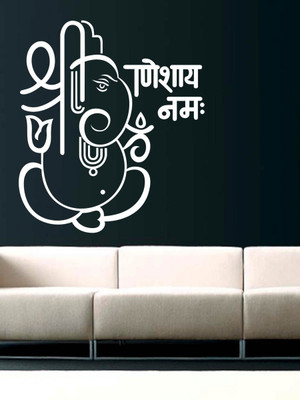 Trends on WALL 67 cm Ganpati ji Self Adhesive Sticker(Pack of 1)