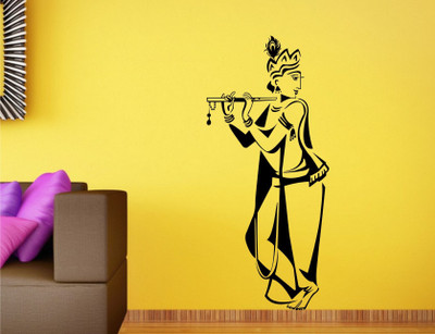 

Wall Guru  Self Adhesive Wall Decal Sticker(Pack of 1, Black