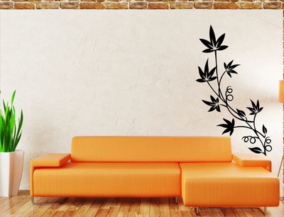 

Wall Guru  Adhesive Sticker(Pack of 1, Black