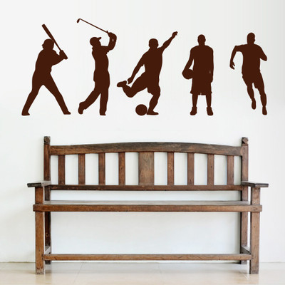 Creatick Studio 121.92 cm Players Wall Decal Self Adhesive Sticker(Pack of 1)