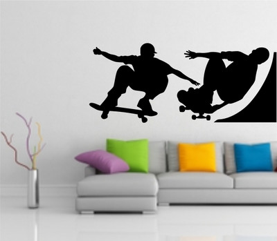

Smart Wall Guru  Adhesive Sticker Sticker(Pack of 1, Black