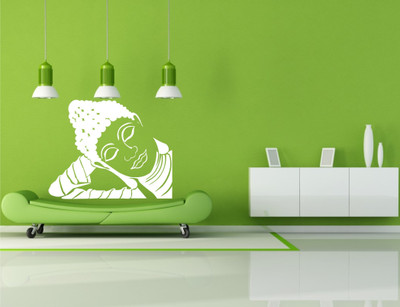 

Wall Guru  Self Adhesive Wall Decal Sticker(Pack of 1, White