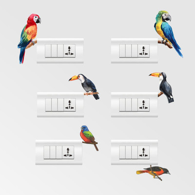 

Rawpockets  PVC Sticker Sticker(Pack of 6, Multicolor
