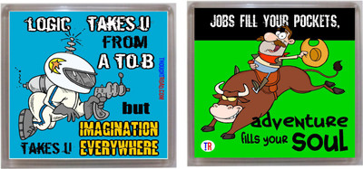 

Thoughtroad Trmawanderlustlogic Fridge Magnet Pack of 2