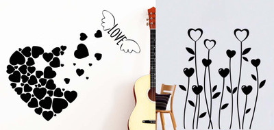 

Vsquare Studio  wall Sticker(Pack of 2, Black
