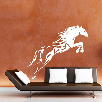Creatick Studio 91.44 cm Running Horse Wall Decal Self Adhesive Sticker(Pack of 1)