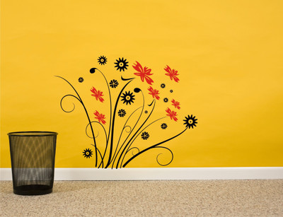 

Wall Guru  Self Adhesive Wall Decal Sticker(Pack of 1, Black