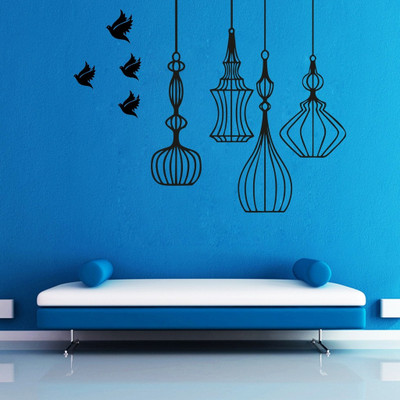 Decor Kafe Medium Wall Sticker For Bedroom Sticker(Pack of 1)