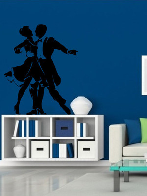 

Trends on Wall  Romance Sticker(Pack of 1, Black