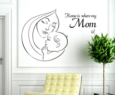 Wallstick  PVC Vinyl Sticker Sticker(Pack of 1, Black