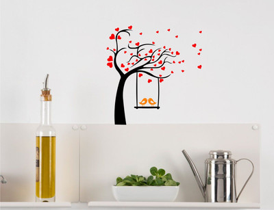 

Wall Guru  Adhesive Sticker(Pack of 1, Black;orange;red