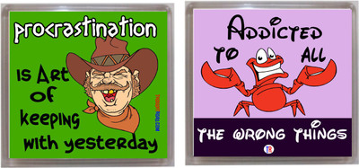 

Thoughtroad  Paper Sticker(Pack of 2, Multicolor