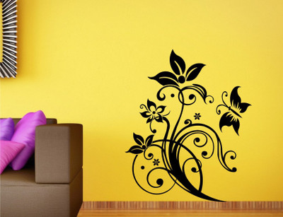

Wall Guru  Wall Decal&Sticker Sticker(Pack of 1, Black