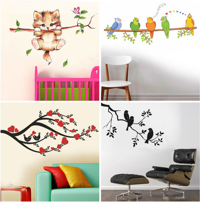 

Aquire  PVC Vinyl Sticker(Pack of 4, Multicolor