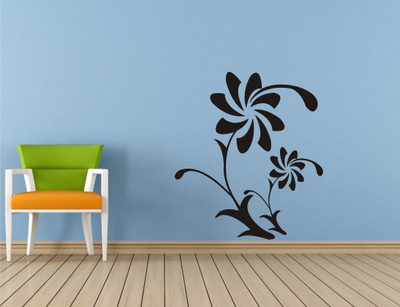 

Wall Guru  Self Adhesive Wall Decal Sticker(Pack of 1, Black