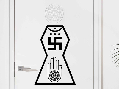 

Vsquare Studio Small Wall Sticker Sticker(Pack of 1)