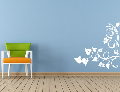 

Wall Guru  Self Adhesive Wall Decal Sticker(Pack of 1, White