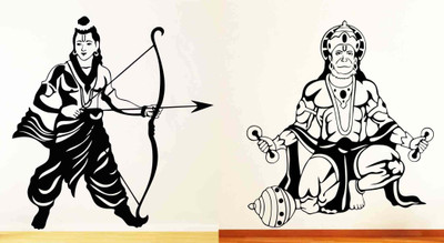 

Vsquare Studio  Wall Sticker Sticker(Pack of 2, Black