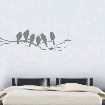 Creatick Studio 101 cm Creatick Studio Birds Branch Wall Decal Self Adhesive Sticker(Pack of 1)
