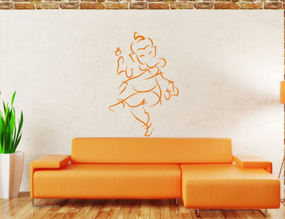 

Smart Wall Guru  Adhesive Sticker(Pack of 1, Orange