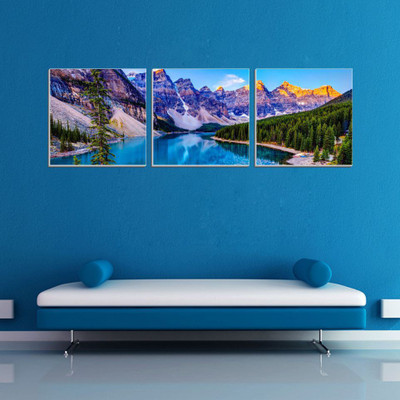 

Himalyas View Three Pieces Wall Poster Fine Art Print(11 inch X 36 inch, Rolled)