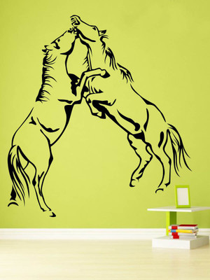 

Trends on Wall  Animal Sticker(Pack of 1, Black