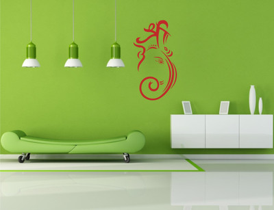 

Wall Guru  Self Adhesive Wall Decal Sticker(Pack of 1, Red