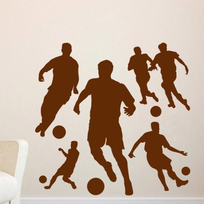Decor Villa 58 cm Decor villa Play Football Wall Decal & Sticker Self Adhesive Sticker(Pack of 1)