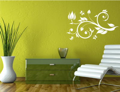 

Wall Guru  Adhesive Sticker(Pack of 1, White
