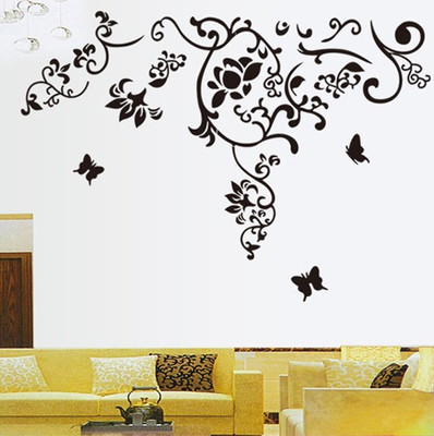 

Print India Enterprise  PVC Vinyl Sticker(Pack of 1, Black