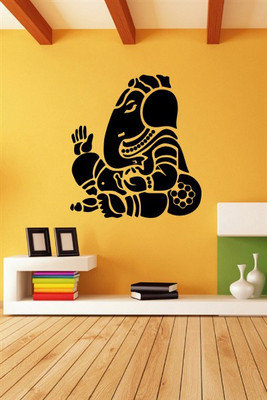 Creatick Studio 139.7 cm Ganesha Wall Sticker Self Adhesive Sticker(Pack of 1)