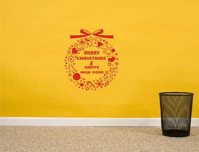 

Wall Guru  Self Adhesive Wall Decal Sticker(Pack of 1, Red