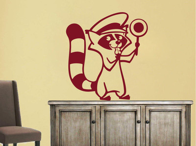 Creatick Studio 45.72 cm Squirrel Wall sticker Self Adhesive Sticker(Pack of 1)