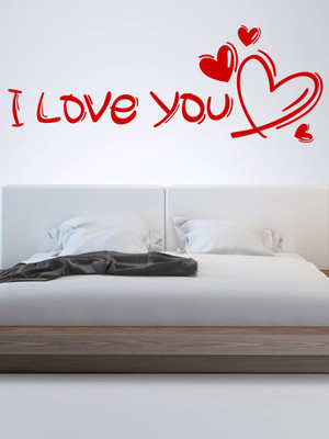 

Trends on Wall  Romance Sticker(Pack of 1, Red