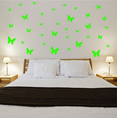 Creatick Studio 25.4 cm Creatick Studio Butterfly Wall Sticker Self Adhesive Sticker(Pack of 1)