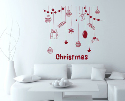 

Decor Kafe  Wall Sticker For Bedroom Sticker(Pack of 1, Burgundy
