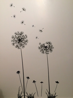 

Grabden Extra Large Dandelion Flower Wall Sticker(Pack of 1)