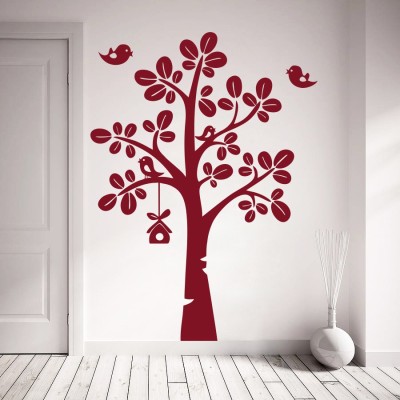 DECOR KAFE 58 cm Decor Kafe Birds in Love Wall Decal Self Adhesive Sticker(Pack of 1)