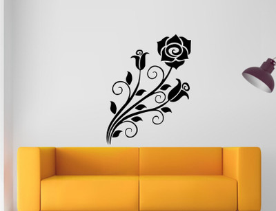 

Wall Guru  Self Adhesive Wall Decal Sticker(Pack of 1, Black