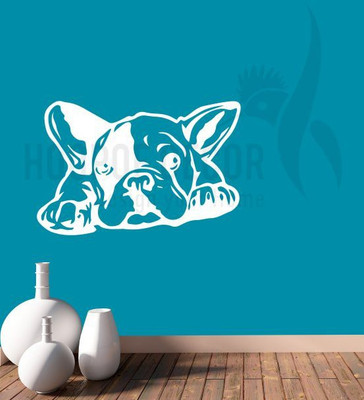 

Hoopoe Decor  Dog in relax mood 2 Sticker(Pack of 1, White