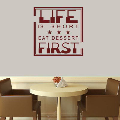 Decor Wall  Self Adhesive Sticker(Pack of 1, Brown