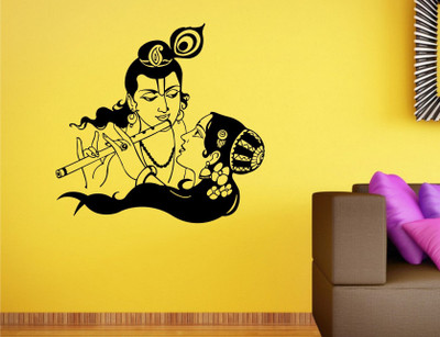 Wall Guru  Wall Decal&Sticker Sticker(Pack of 1, Black