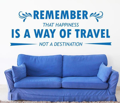 

Hoopoe Decor  Not a destination Sticker(Pack of 1, Blue