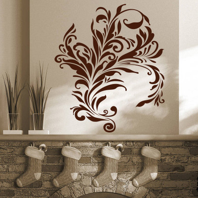 Creatick Studio 68.58 cm Swirl Design Wall Decal Self Adhesive Sticker(Pack of 1)