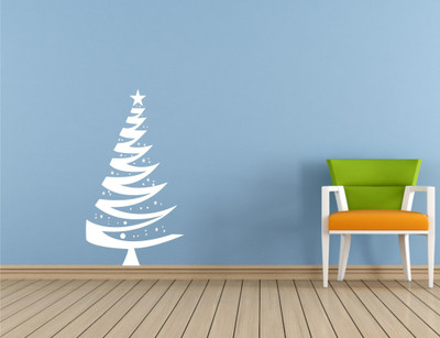 

Wall Guru  Self Adhesive Wall Decal Sticker(Pack of 1, White