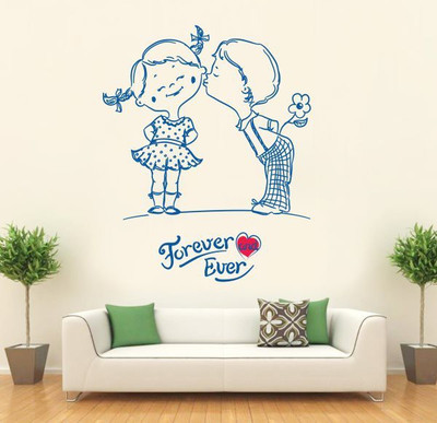 

Hoopoe Decor  Forever and ever Sticker(Pack of 1, Blue