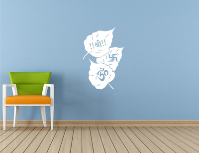 

Wall Guru  Self Adhesive Wall Decal Sticker(Pack of 1, White