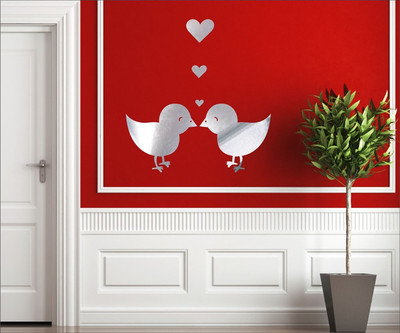 

Wall1ders  Acrylic Sticker(Pack of 5, Silver