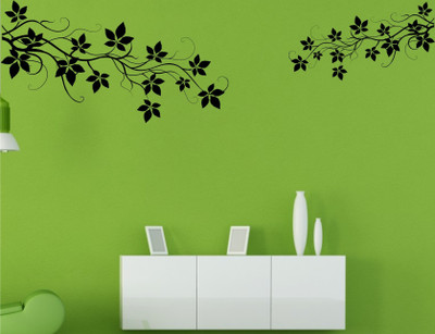 

Wall Guru  Self Adhesive Wall Decal Sticker(Pack of 1, Black